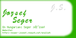 jozsef seger business card